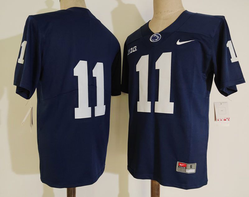 Men Penn State Natty Lions #11 No Name Blue Nike 2025 NCAA Jersey->ncaa teams->NCAA Jersey